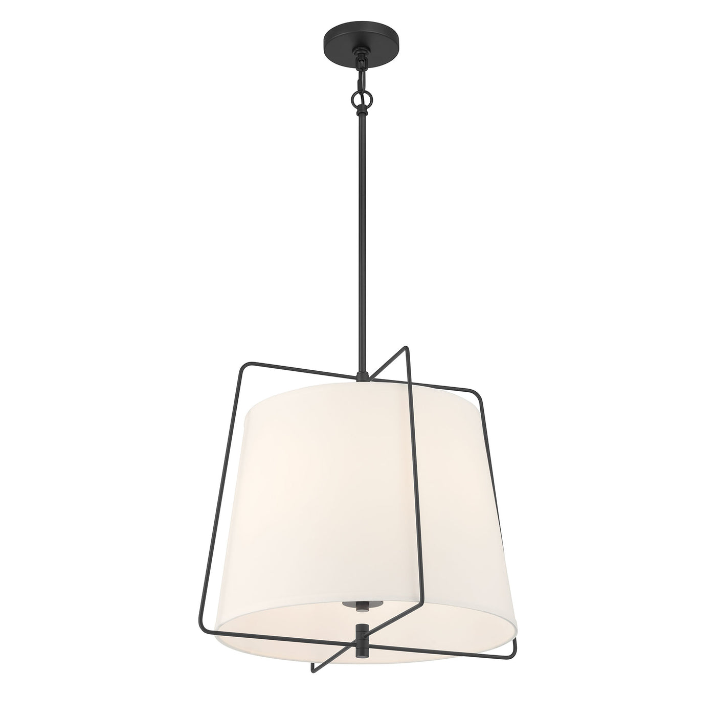 17.75'' Vellinor Matte Black 3 Light Pendant