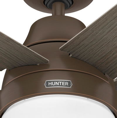 60 inch Aerodyne Wi-Fi ENERGY STAR® Matte Bronze Ceiling Fan with LED Light Kit and Handheld Remote