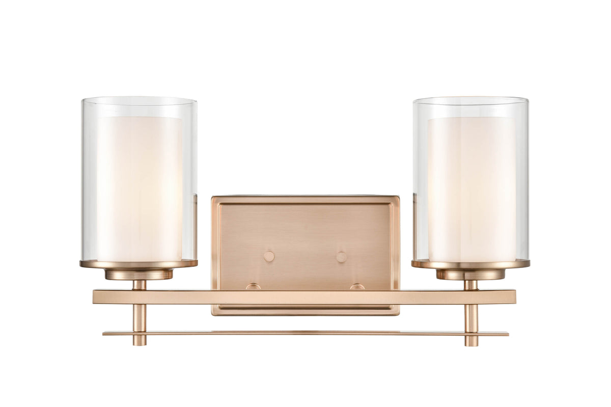 16'' Huderson Modern Gold 2 Light Bath Vanity
