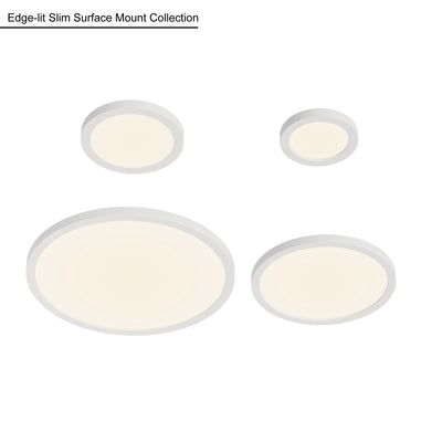 7-inch White Wall Light with 3000K Light