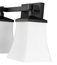 15'' Sonorra Matte Black 2 Light Bath Vanity
