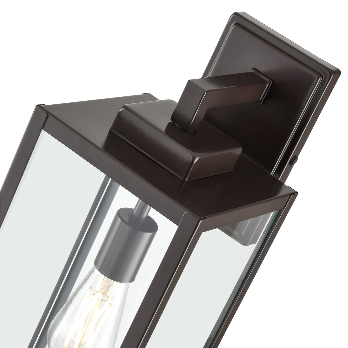 7'' Atless Powder Coated Bronze 1 Light Lantern