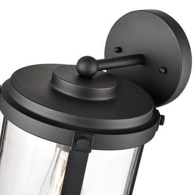 9'' Pennfield Textured Black 1 Light Wall Sconce