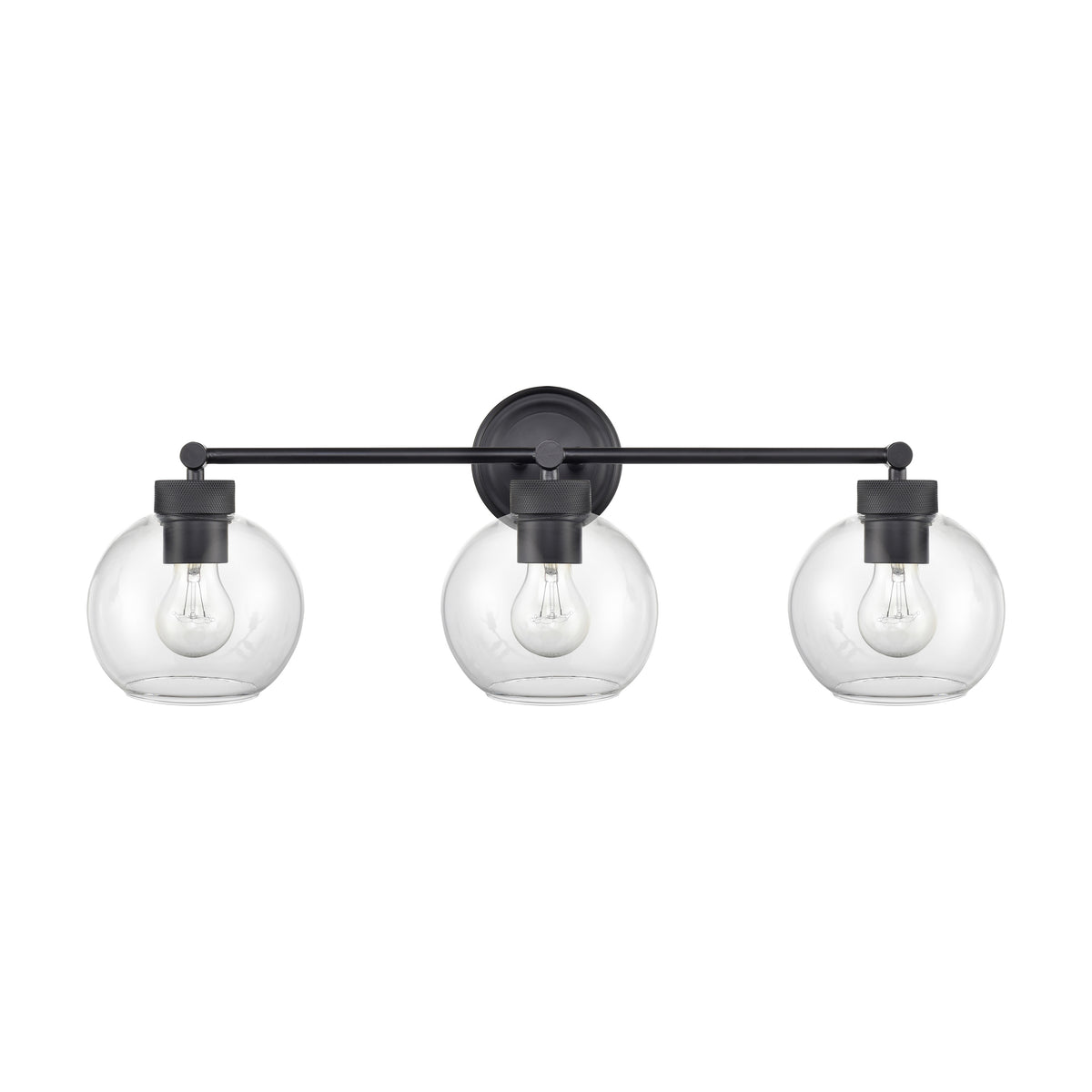 25'' Jonatan Matte Black 3 Light Bath Vanity
