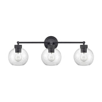 25'' Jonatan Matte Black 3 Light Bath Vanity