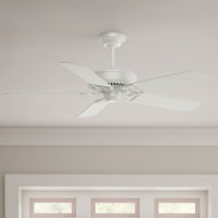 Casablanca 54 inch Panama Fresh White Ceiling Fan and Wall Control