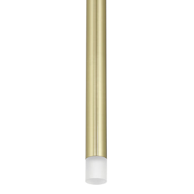 Manhattan 1-inch 1-light Brushed Gold LED Pendant Light