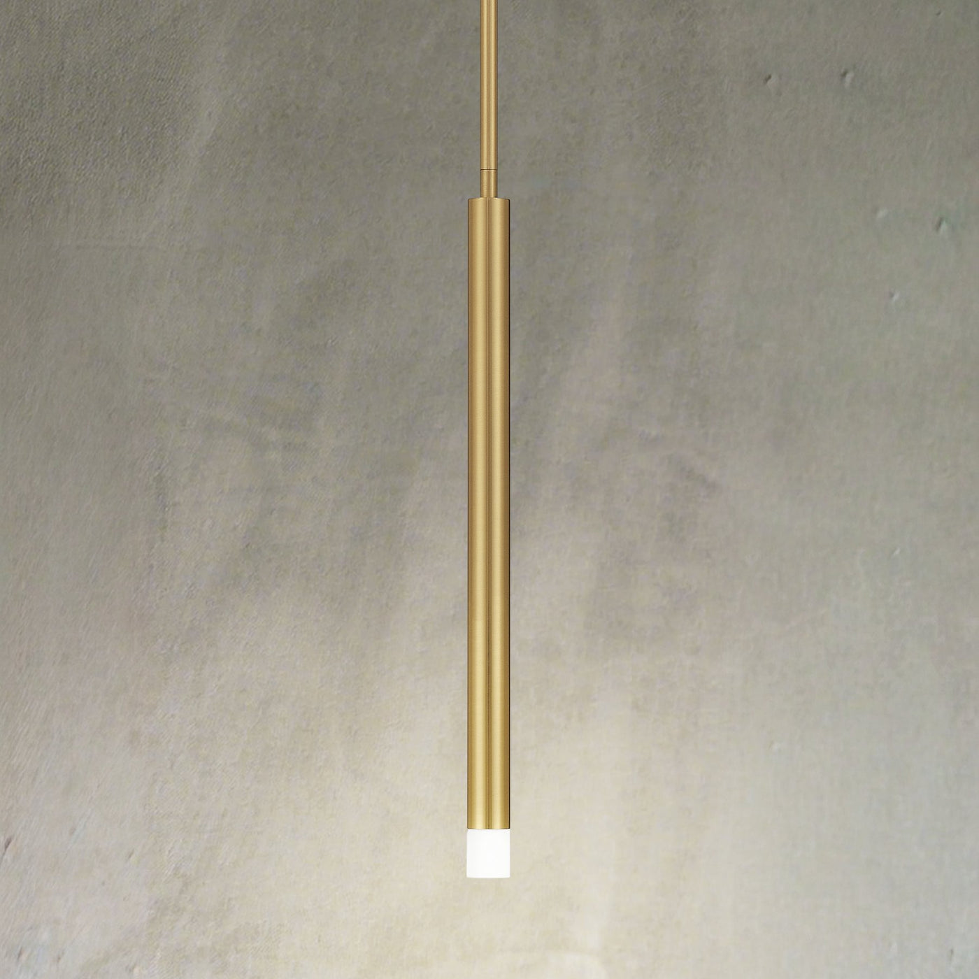 Manhattan 1-inch 1-light Brushed Gold LED Pendant Light