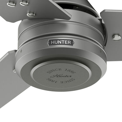 60 inch Cassius ENERGY STAR® Matte Silver Damp Rated Ceiling Fan and Wall Control