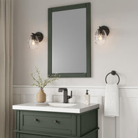 5.25'' Miravelle Matte Black 1 Light Wall Sconce