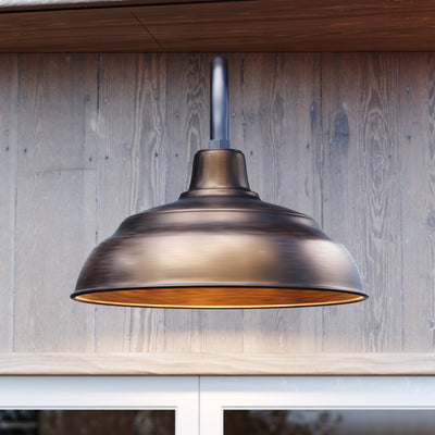 17'' Natural Copper Metal R Series Warehouse Shade
