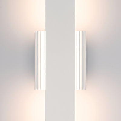 Jacks 36-inch Textured White 5CCT LED Exterior Wall Sconce