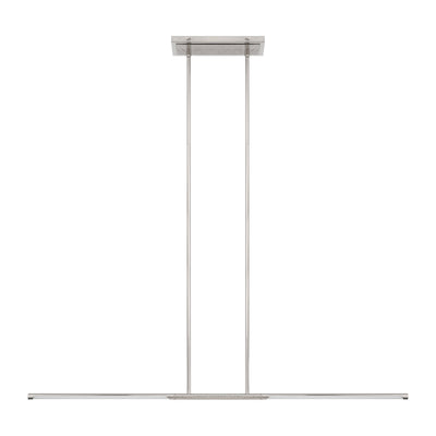 Overture 48-inch 2-light Polished Nickel 5CCT LED Linear Chandelier