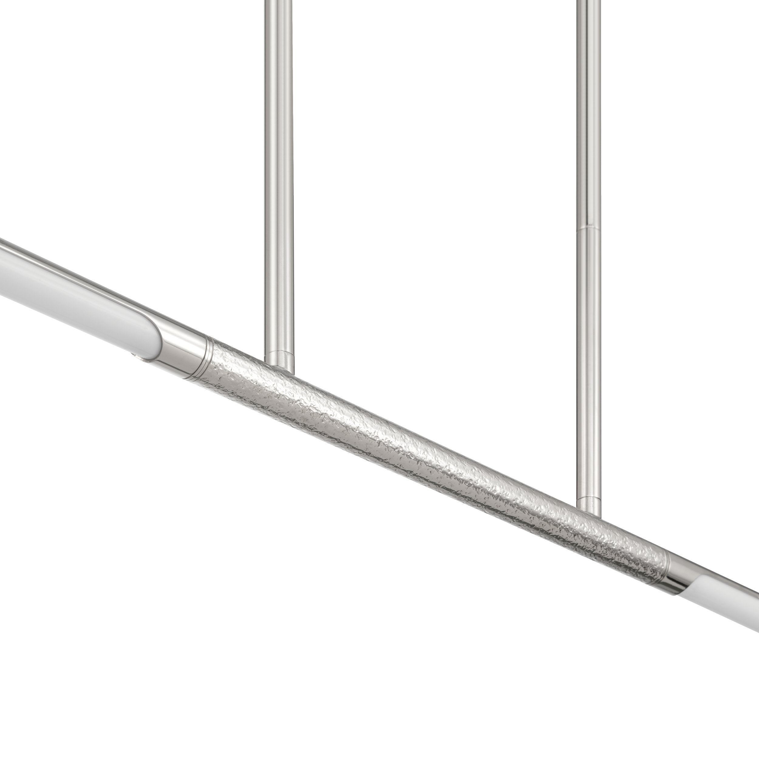 Overture 48-inch 2-light Polished Nickel 5CCT LED Linear Chandelier