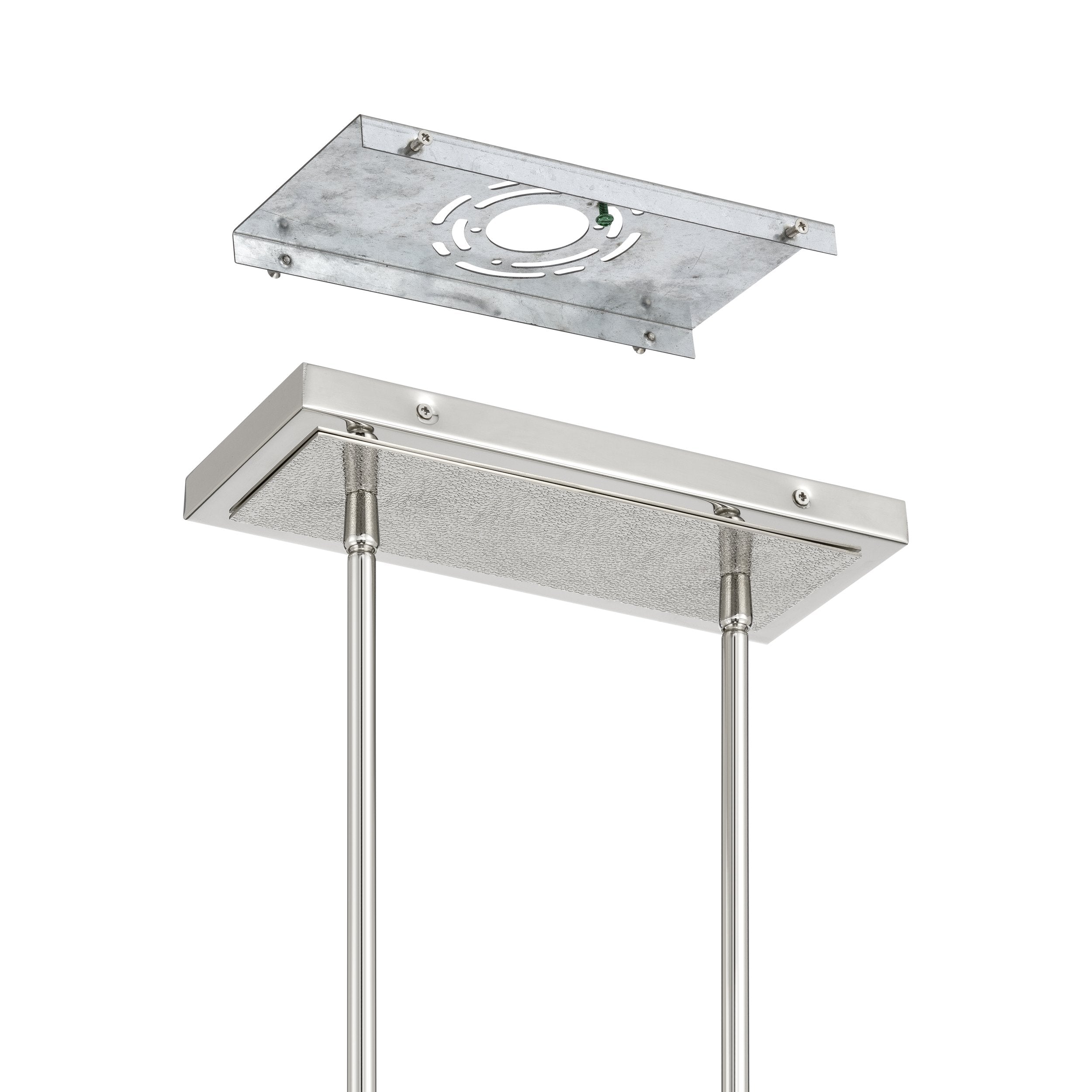 Overture 48-inch 2-light Polished Nickel 5CCT LED Linear Chandelier