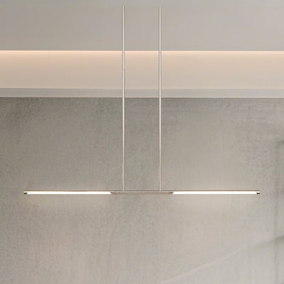 Overture 48-inch 2-light Polished Nickel 5CCT LED Linear Chandelier
