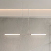 Overture 48-inch 2-light Polished Nickel 5CCT LED Linear Chandelier