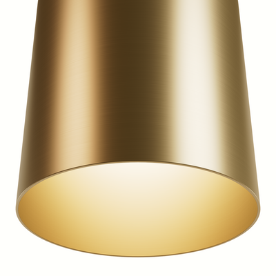 Canoga 6-inch Luxe Gold 3000K LED Flush Mount Ceiling Light with Metal Shade