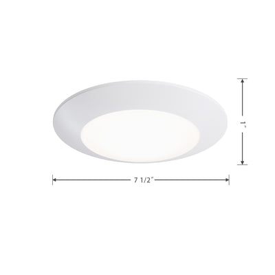 6-inch White Wall Light with 3000K Light