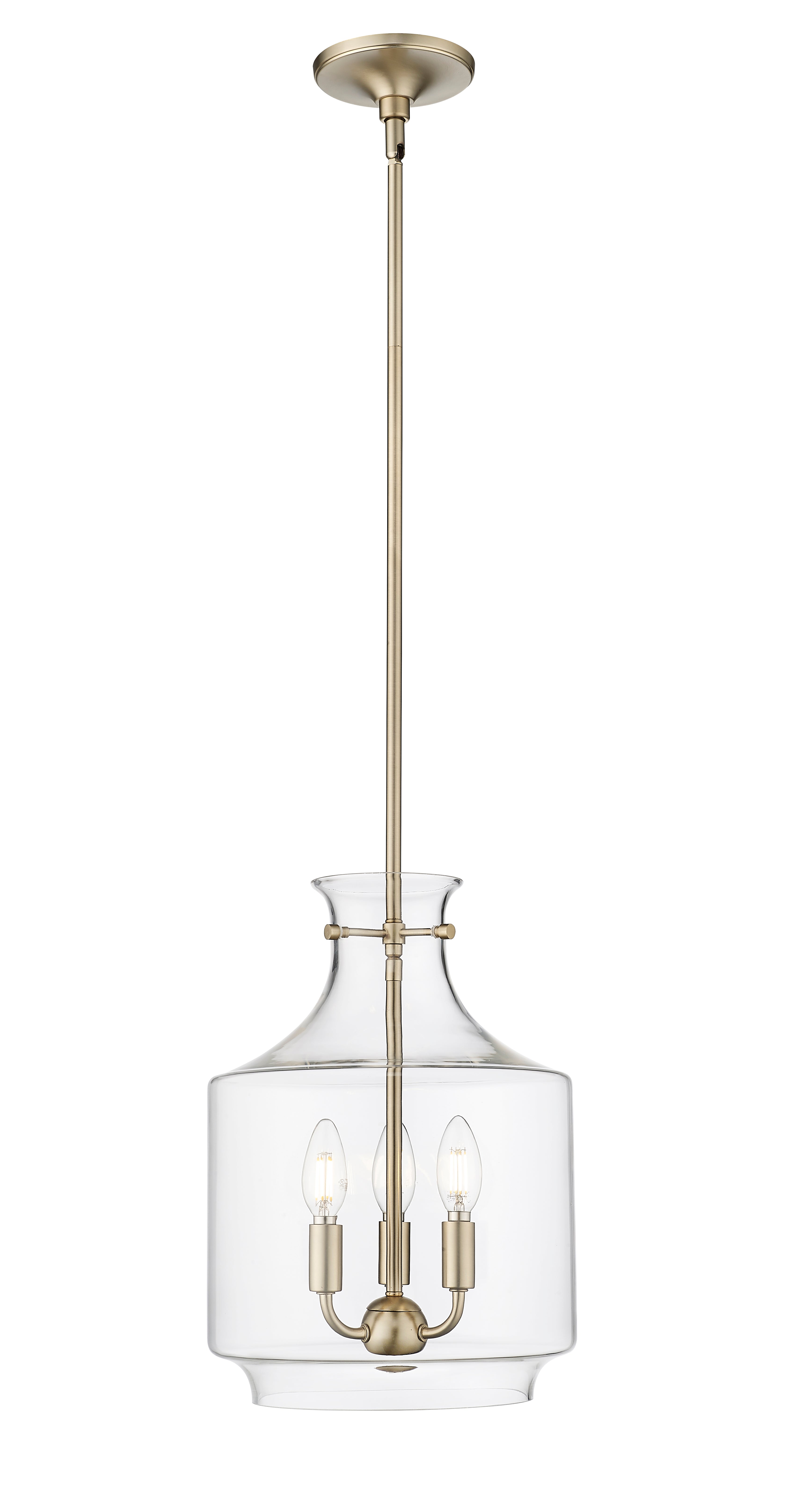 15.5'' Mahannah Modern Gold 3 Light Pendant