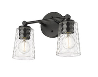 13.5'' Ashli Matte Black 2 Light Bath Vanity