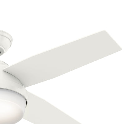 44 inch Dempsey Fresh White Ceiling Fan with LED Light Kit and Handheld Remote