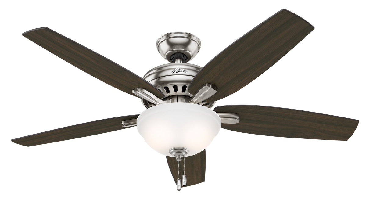 52 inch Newsome Brushed Nickel Ceiling Fan with LED Light Kit
