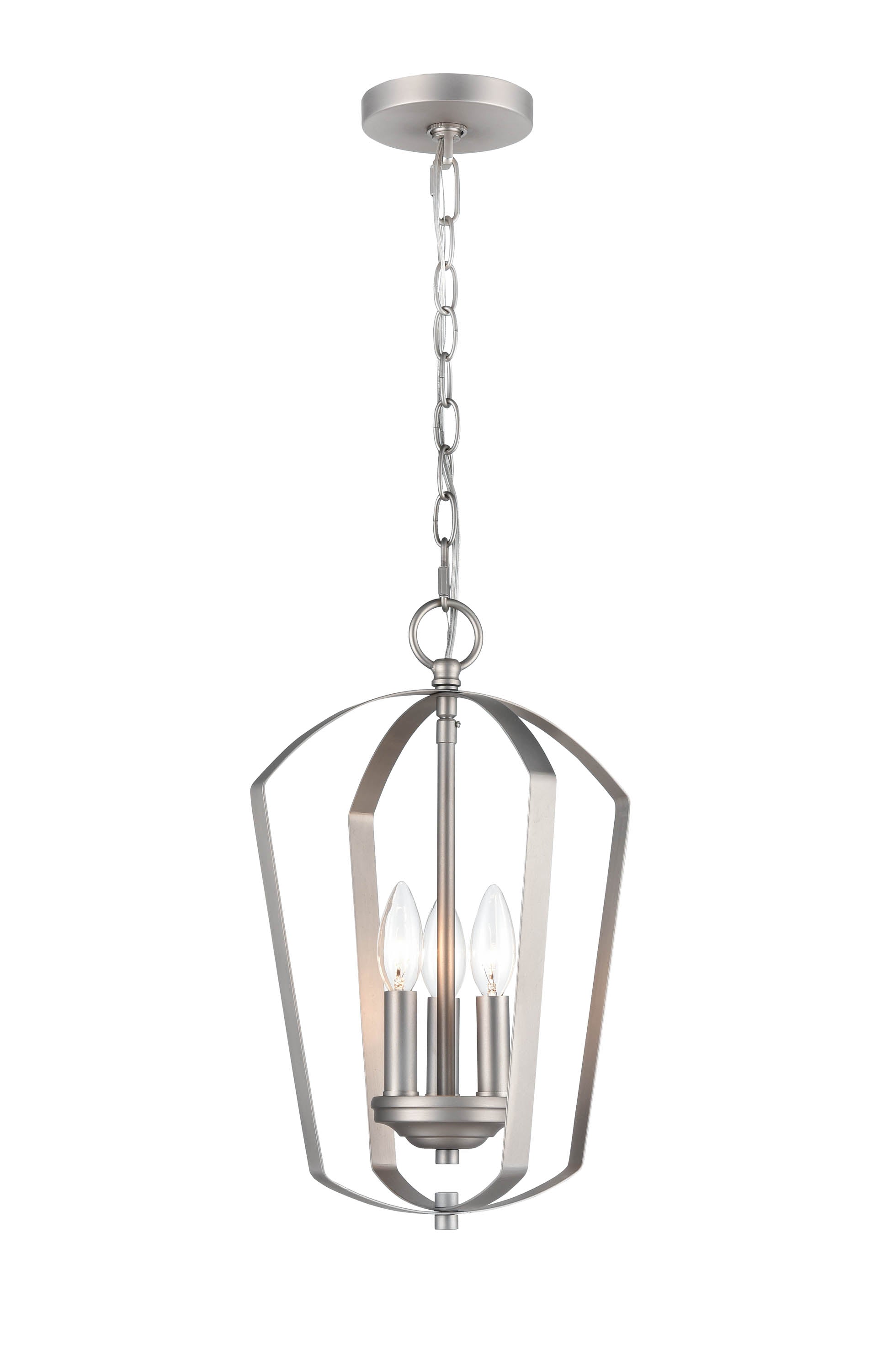16.75'' Ivey Lake Satin Nickel 3 Light Pendant