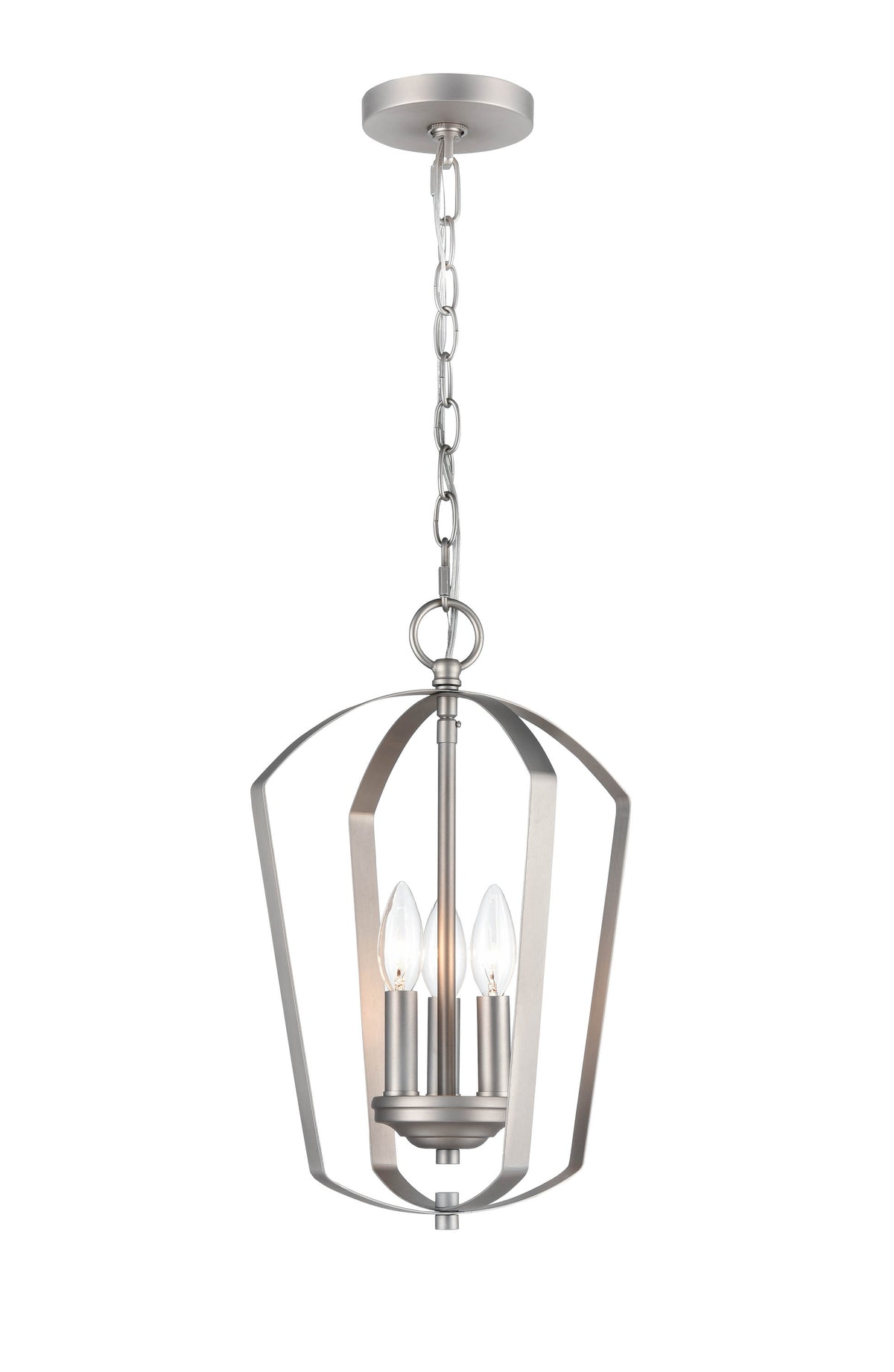 16.75'' Ivey Lake Satin Nickel 3 Light Pendant