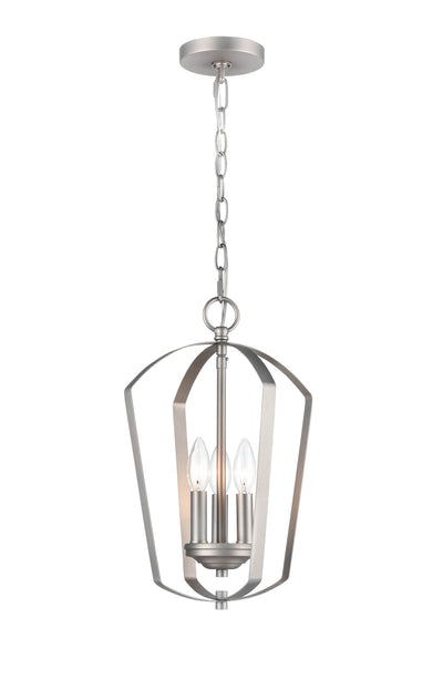 16.75'' Ivey Lake Satin Nickel 3 Light Pendant