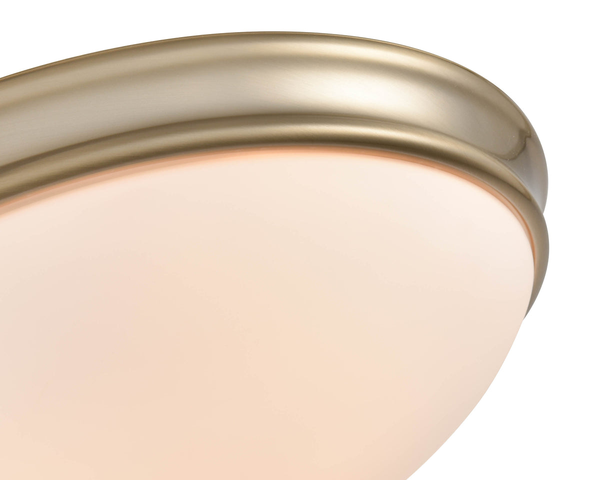 5'' Baumann Modern Gold 3 Light Flush Mount