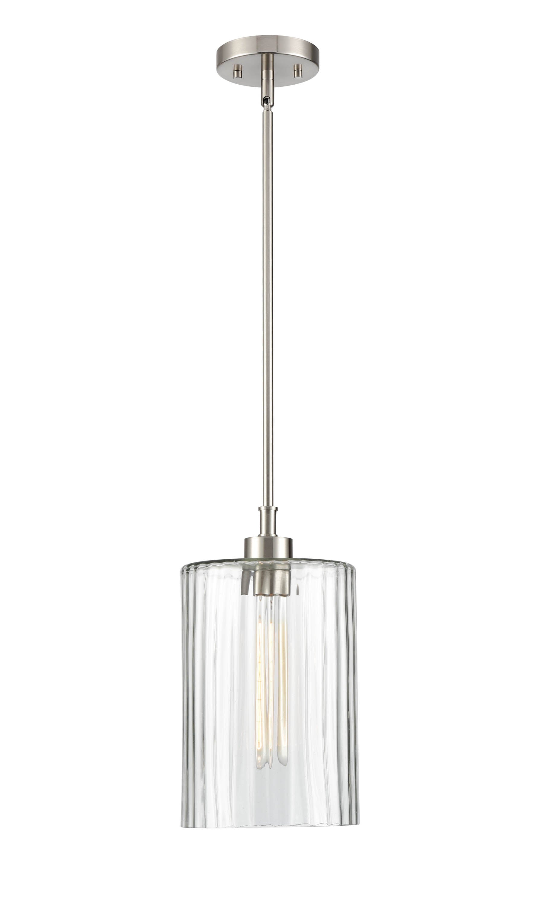 13.75'' Chastine Brushed Nickel 1 Light Pendant