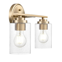 14.25'' Moven Modern Gold 2 Light Bath Vanity