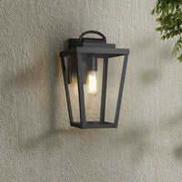8'' Brenwick Powder Coated Black 1 Light Lantern