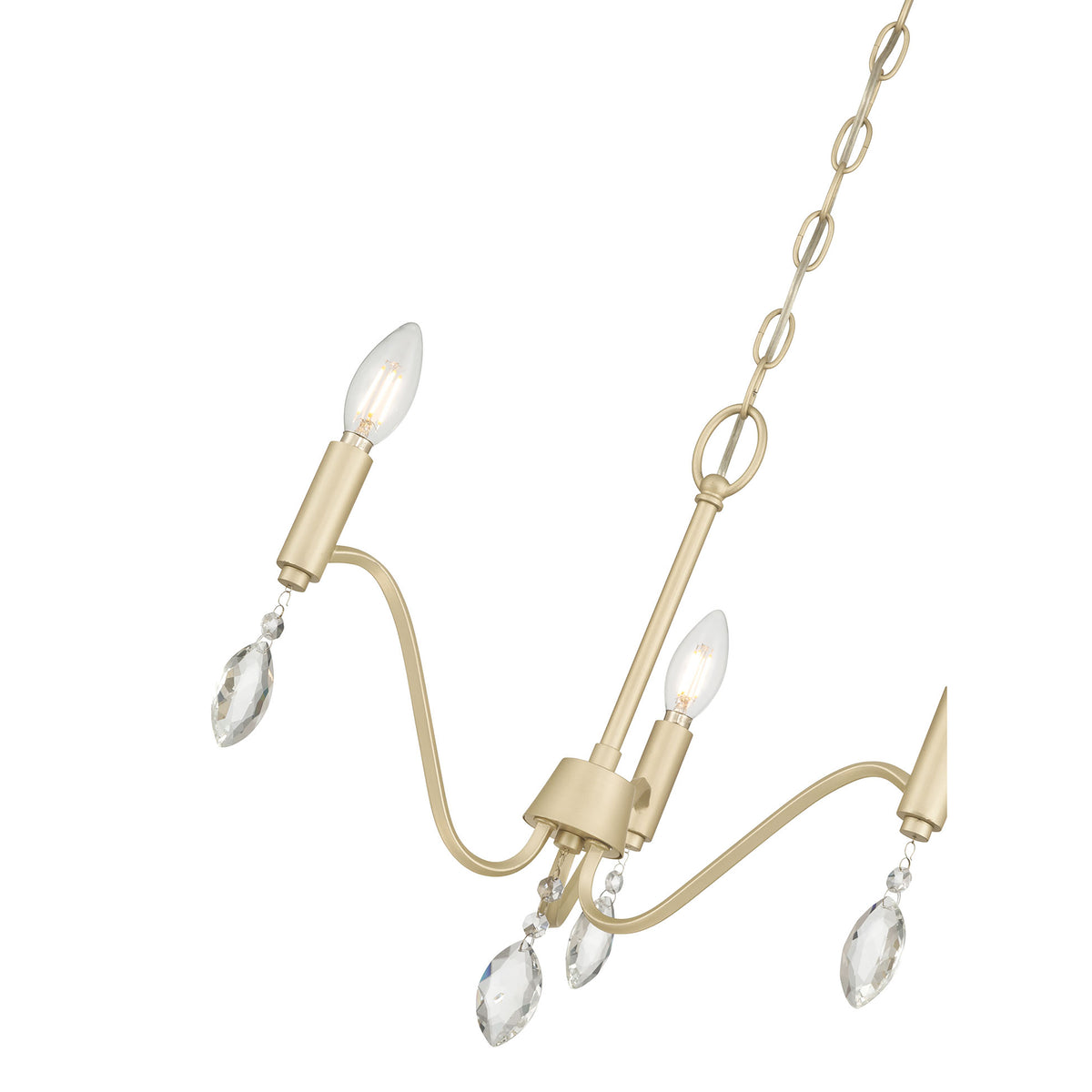 15'' Aureline Aged Silver 3 Light Chandelier