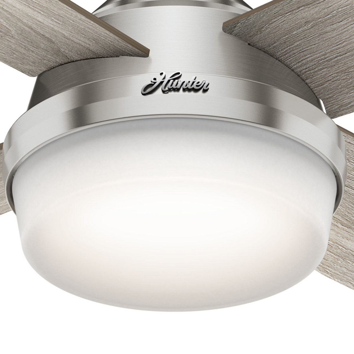 52 inch Dempsey Brushed Nickel LED Ceiling Fan With Handheld Remote
