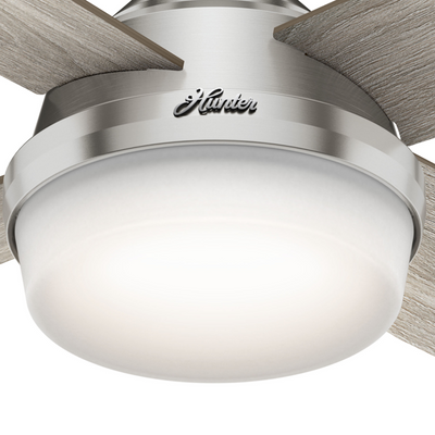 52 inch Dempsey Brushed Nickel LED Ceiling Fan With Handheld Remote
