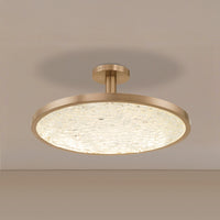 Courtney 24-inch Champagne Gold 5CCT LED Convertible Pendant with Clear Water Glass
