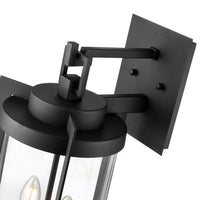 9.75'' Ellway Textured Black 2 Light Wall Sconce
