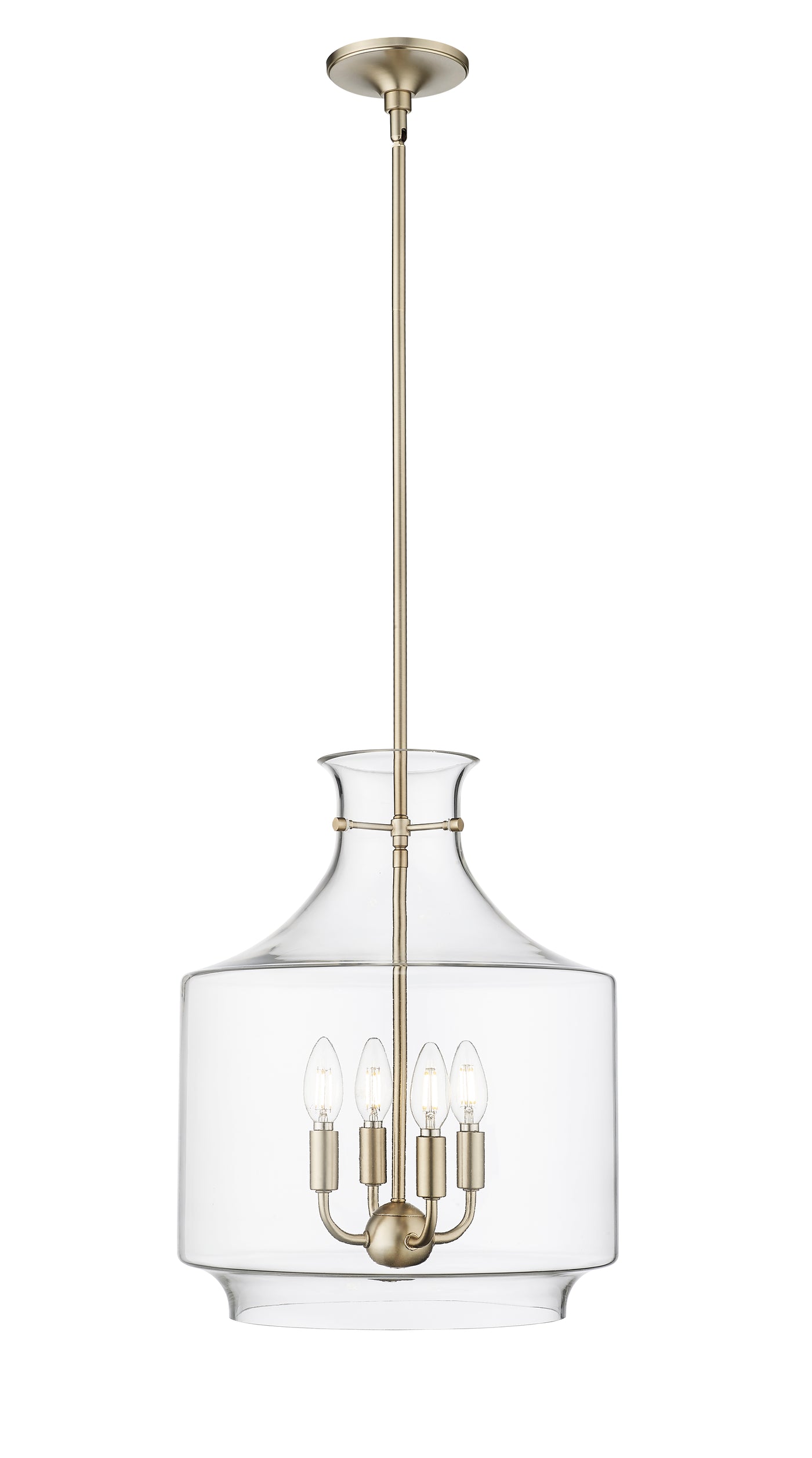 19'' Mahannah Modern Gold 4 Light Pendant