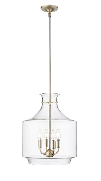 19'' Mahannah Modern Gold 4 Light Pendant