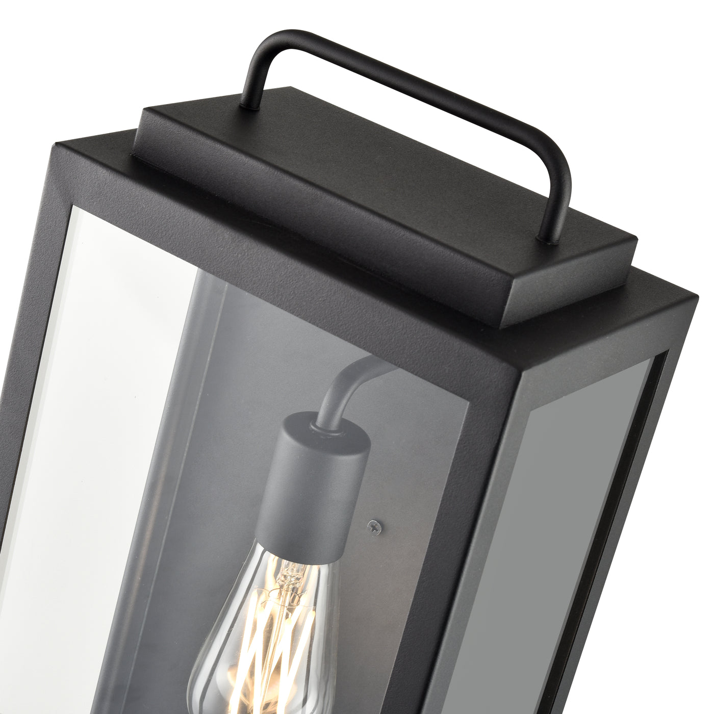 8.5'' Gallatin Textured Black 1 Light Wall Sconce