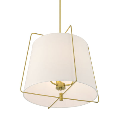 17.75'' Vellinor Vintage Brass 3 Light Pendant