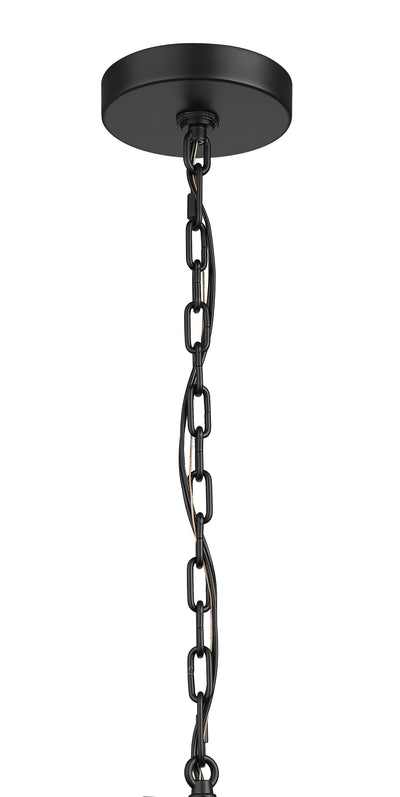 19.25'' McDonough Powder Coated Black 1 Light Hanging Lantern