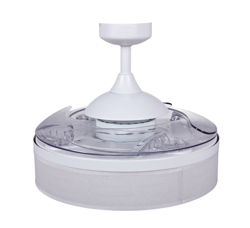 Fraser 48 Inch 3 Light White Fan with Retractable Blades