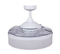 Fraser 48 Inch 3 Light White Fan with Retractable Blades