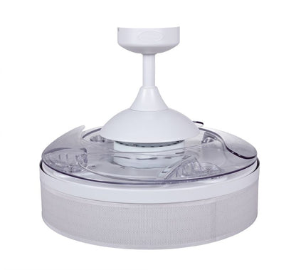 Fraser 48 Inch 3 Light White Fan with Retractable Blades