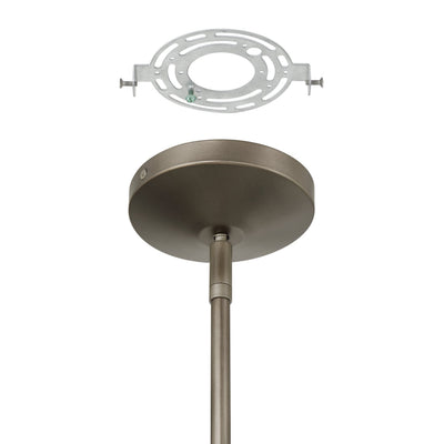 Avril 29-inch 6-light Forged Bronze Chandelier with Clear Starburst Glass Shade