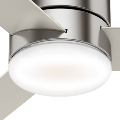 44 inch Minimus Brushed Nickel Low Profile Ceiling Fan with LED Light Kit and Handheld Remote