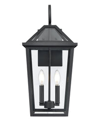 10'' Eston Textured Black 2 Light Wall Sconce